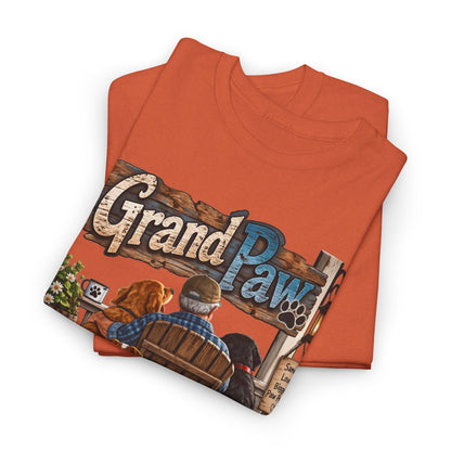 Grand Paw T-Shirt — Grandpa with Dogs Graphic Tee