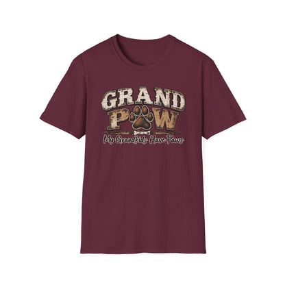 T-Shirt — "Grand Paw" My Grandkids Have Paws Dog Lover Tee