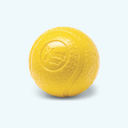 Durable Dog Ball Tough Chewer Toy Perfect Active Dogs Fetch Games Hollow Core Design Squishy Texture Safe Tennis Ball Alternative Fits Standard Ball Launcher Compatible Floating Fetch Toy Water Play Outdoor Activities Indestructible