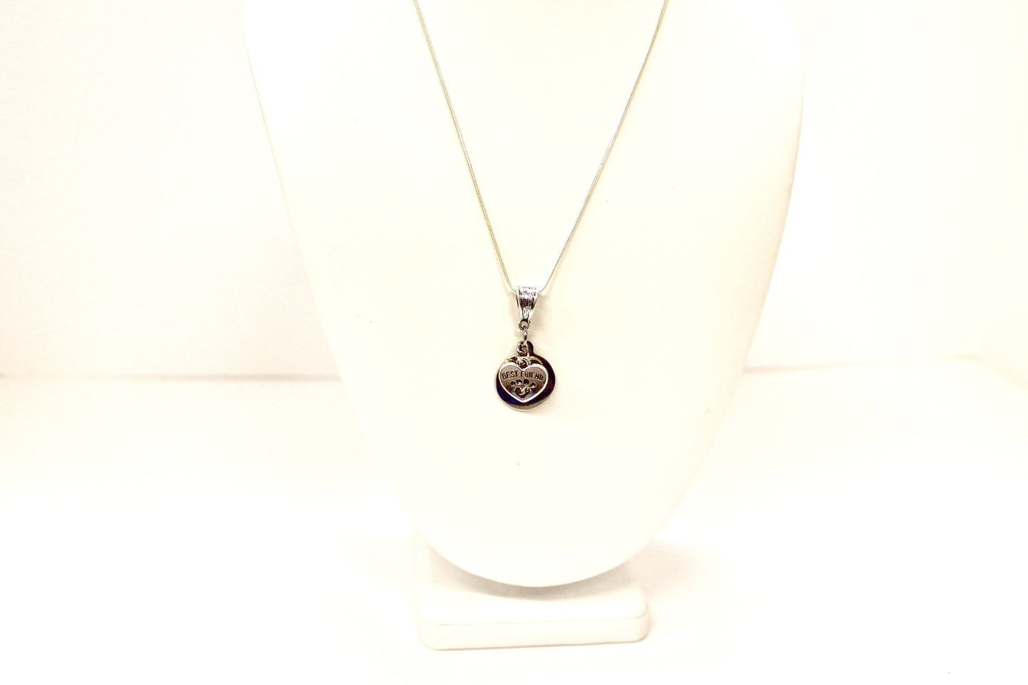 No Longer By My Side But Forever In My Heart Silver Necklace, Loved Pet Memorial Jewelry Gift For Her, Sympathy Pet Remembrance