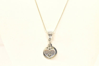 No Longer By My Side But Forever In My Heart Silver Necklace, Loved Pet Memorial Jewelry Gift For Her, Sympathy Pet Remembrance